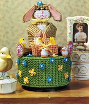 Plastic Canvas Easter Parade Music Box Baby Basket Hugs Door Hanger Patterns - £9.40 GBP