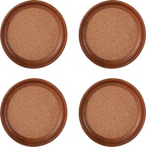 Kamenstein Natural Acacia Wood And Cork Stackable Coasters, 4 Pc. Set, Set Of 4. - £26.64 GBP