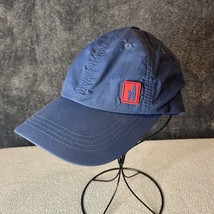 Johnnie O Hat Cap Mens Adjustable Strap Blue Nylon Logo Surfing Golf Lig... - $9.39