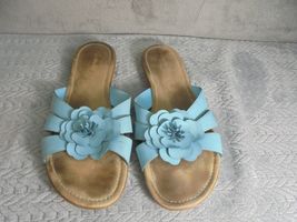 St John&#39;s Bay Flex Form Flower Sandals Women&#39;s Size 11 Open Toe Slip On ... - £8.66 GBP