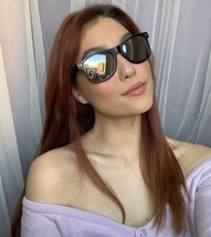 New Fashionista Men&#39;s Women&#39;s Sunglasses Mirrored Black Silver  - $9.99
