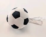 IKEA Black White Plush Soft Toy Soccer Ball 3.5" New 806.246.07 - $10.90