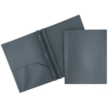 JAM Paper® Plastic Two-Pocket School POP Folders with Metal Prongs Fastener Clas - £11.07 GBP