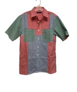 Gosha Rubchinskiy Short Sleeve Button Down Shirt Men Size Medium Check G... - $116.88