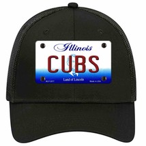 Cubs Chicago Illinois State Novelty Black Mesh License Plate Hat - £23.08 GBP