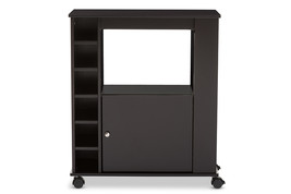 Otis Dark Brown Wood Modern Dry Bar and Wine Cabinet - $113.00