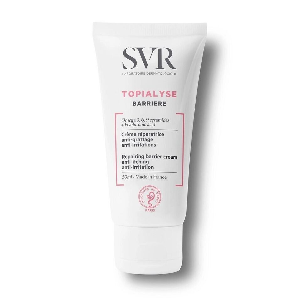 Svr Topialyse Barriere Cream with Omega 3-6-9 Ceramides + Hyaluronic Acid 50ml