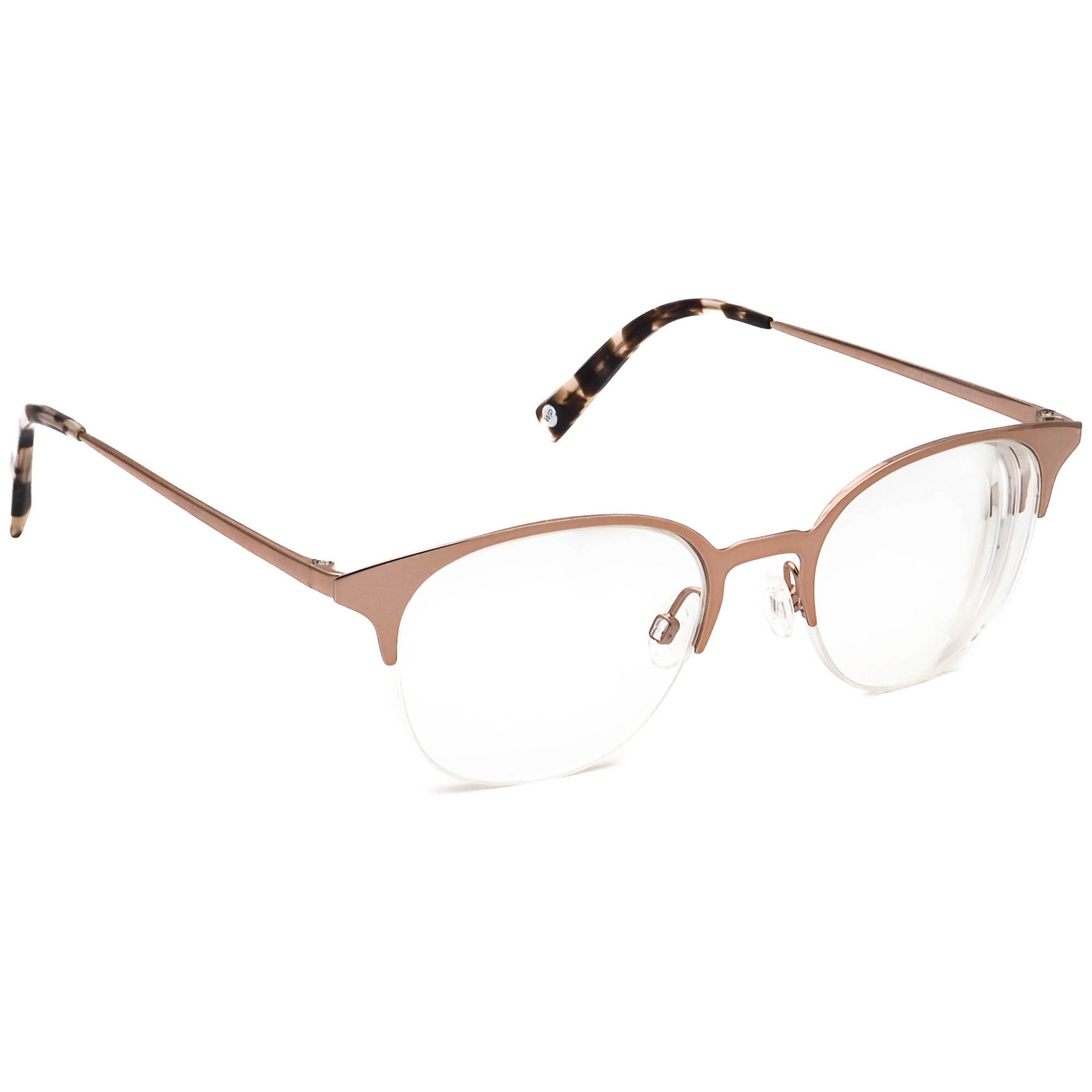 Warby Parker Eyeglasses Violet 2233 Rose Gold Half Rim Metal Frame 49[]1... - $99.99