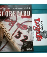 Lansing Lugnuts Baseball Team Inaugural Season 1996 Scorecard &amp; Bumper S... - $75.52 MXN