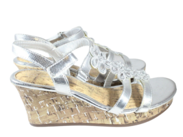 Girls Strapy Heels Platform Summer Party Shoes Size 3 - £11.55 GBP