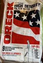 Oreck Genuine High Density Filter Bags Set Of 9 Models XL2000, XL8000, X... - $22.72