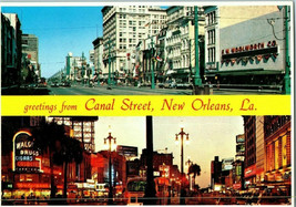 Greetings from Canal Street New Orleans Louisiana Postcard - £4.11 GBP
