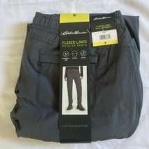 Eddie Bauer Women Pants Size 6 Gray Fleece-Lined Pull-On Storm repel Hik... - €19,67 EUR