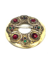 Antique Signed H.G. Victorian Art Deco Cluster Rhinestone Scarf Sash Buckle - $2,352.09 MXN