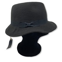 Hat Attack Black Felt Hat New With Tags - £37.77 GBP