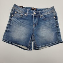 Seven7 Jean Shorts Size 8 Womens Mom Mid Rise Medium Wash Denim Blue - £16.77 GBP