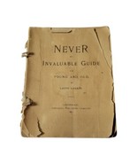 NEVER an Invaluable Guide for Young and Old, 1887, Landy Larkin Missing ... - $25.00