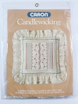 1984 Caron Candlewicking Kit # 6036 &quot;Dutch Tulip Square Pillow&quot; 14&quot;x14&quot; ... - $9.85