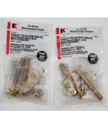 Keeney Snap Off Brass Toilet to Floor Bolts 5/16&quot; x 2 1/4&quot; K23056 Lot of 2 - £6.28 GBP