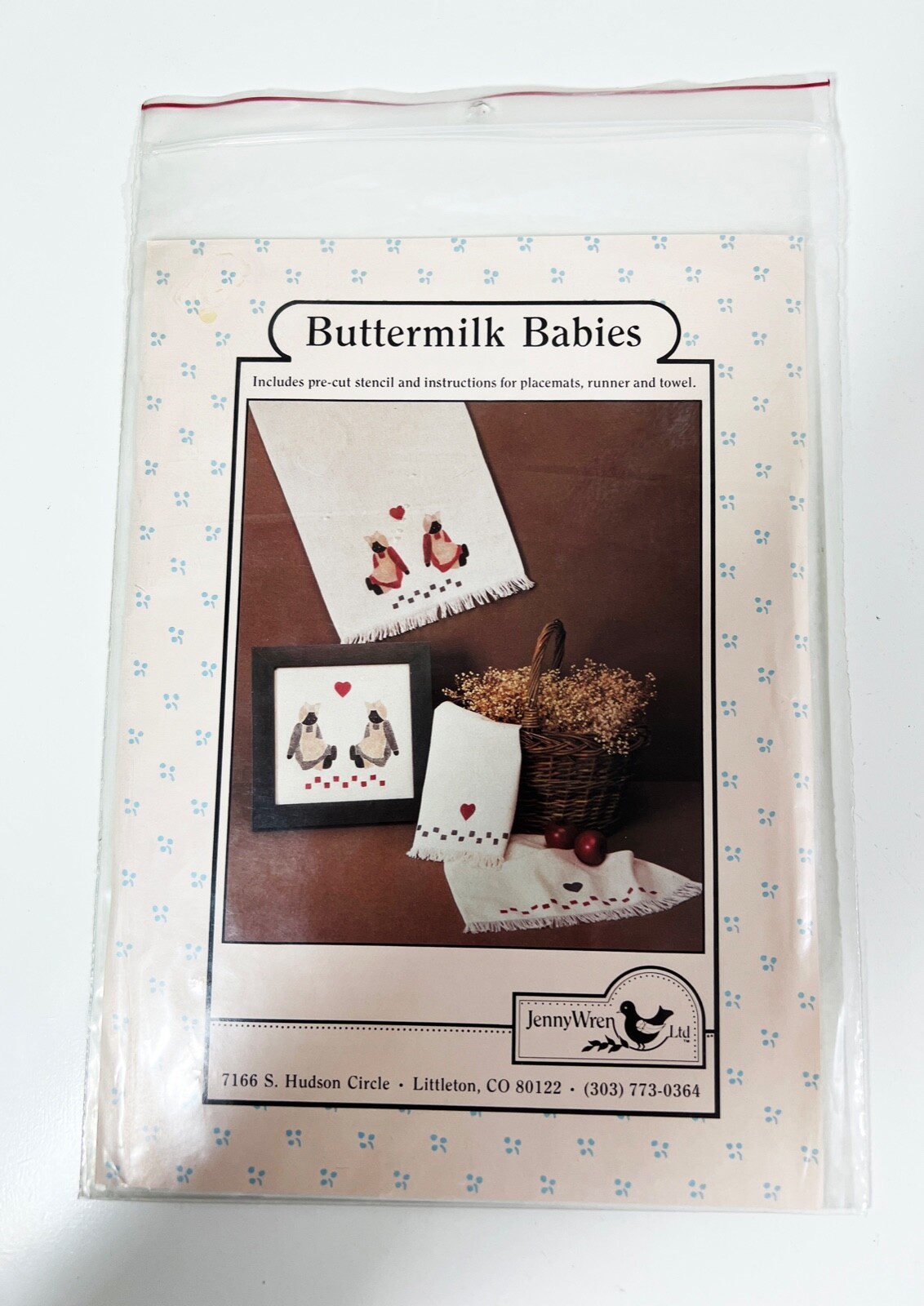 Jenny Wren &quot;BUTTERMILK BABIES&quot; Stencil Pattern (NEW) - $3.51