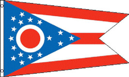 2x3 Ohio Flag 2&#39;x3&#39; House Banner grommets super polyester 100D - £12.77 GBP
