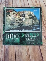  Wonderful World Puzzles &quot;Manarola, Italy&quot; 1000 Pieces New Sealed 28.75x... - $14.50