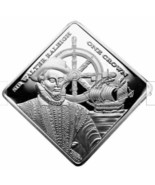 TRISTAN DA CUNHA 1 Crown 2014 Silver Plated Proof, Sir Walter Raleigh &amp; ... - $39.53 CAD