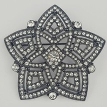 JOAN RIVERS JOAN RANGERS  Black Crystal STAR Brooch Pin  - $34.58