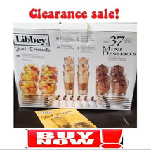 ??LIBBEY Just Dessert GLASSES 37 Piece Mini Dessert GLASSES???BUY NOW??? - $49.00