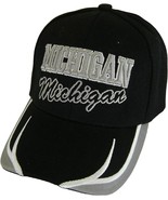 Michigan Block and Script Lettering Baseball Cap with Embroidered Bill (... - $27.28 CAD