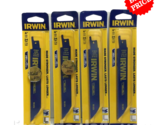 IRWIN 372624 6&quot; 24TPI Reciprocating Saw Blades BI-Metal Pack of 4 - $24.74