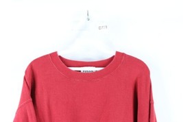 Vintage 90s Fossil Mens Size Medium Faded Spell Out Crewneck Sweatshirt Red USA - £39.74 GBP