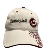 Qatar Airways Tourism Baseball Cap Mens One Size White Burgundy Cotton S... - $25.24 CAD
