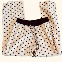 Betsy Johnson Pink Polka Dot Pajama Bottoms Lounge Pants Sz Small - £11.65 GBP