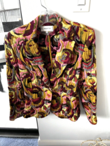 Brighton  Lovely Colorful Printed Jacket Size 40 US 8 - $103.06 MXN