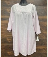 Carole Gown Pink Med No Peek 3/4 Sleeve Lightweight Floral Chest Midi US... - $25.64