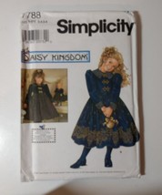 Simplicity 7788 Size 3-6 Child&#39;s Dress &amp; Doll Dress for 17&quot; Doll Daisy Kingdom - £10.09 GBP
