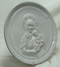 Frankoma Pottery Signed Joniece Frank 1974 Plate She Loved And Cared Mar... - $14.84