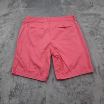 Aeropostale Shorts Mens 32 Pink Plain Mid Rise Flat Front Casual Chino - £17.81 GBP