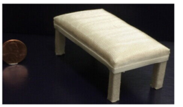 Satin Parson BENCH in Dollhouse Scale 1:12 - £23.97 GBP
