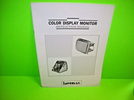 IMPERIAL Color Display Original Video Arcade Service Repair Manual w Dia... - $15.68
