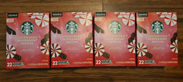 Lot Of 4 Starbucks LIMITED EDITION Peppermint Mocha Keurig K-cups - $46.74