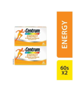 2 X 60&#39;s New Centrum Energy B-Vitamins and Minerals Vitamin C &amp; E Fast DHL - £46.53 GBP