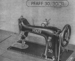 Pfaff 30, 30/31  manual sewing machine instruction Enlarged Hard Copy - $12.99