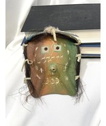 Rita Padilla Navajo Pottery Hand Painted Yei Mask Signed 6” Horse Hair - $83.22