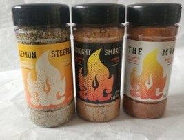 AC Barbeque 3 Pack 5.5 oz The MVP Lemon Stepper Midnight Smoke Seasoning XP2028 - £14.20 GBP