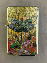 Colorful Dragonfly Art D2 Flip Top Dual Torch Lighter Wind Resistant - £13.21 GBP