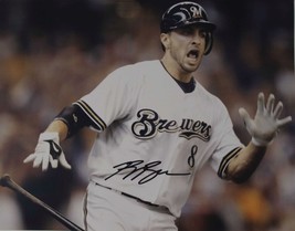 Ryan Braun Signed Autographed Glossy 11x14 Photo - Milwaukee Brewers - £55.94 GBP