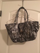 Mondani New York Women&#39;s Gray Cross Body Handbag Shoulder Bag Purse - £40.56 GBP
