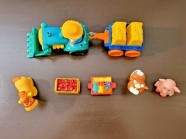 Mattel Fisher Price Little People 10 Pc. Set Animal Sounds Tractor Farm ... - £19.67 GBP